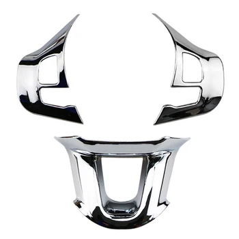 3ks/Set Volante Vozidla Dekorácie Kryt Výbava Nálepky vhodné na Peugeot 2008 208 308 2014-2018 Svetlé Strieborné