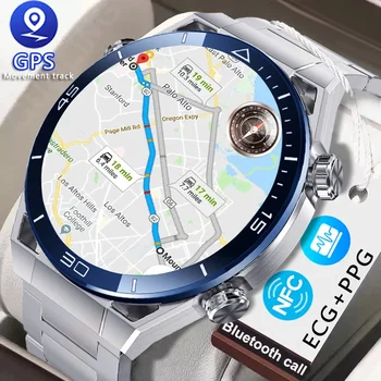 2024 Nové technológie NFC EKG+PPG Bluetooth Hovor Smartwatch GPS Sledovanie Pohybu Náramok Fitness Pre Huawei Hodinky Ultimate Smart Hodinky Mužov
