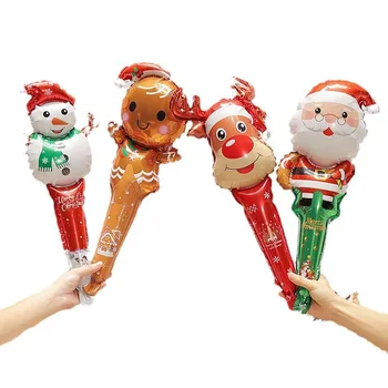 1Pcs Vianočné Fóliový Balón Vianočné Elk Snehuliak Santa Claus Fóliové Balóniky na Vianoce a Šťastný Nový Rok 2024 Strany Globos