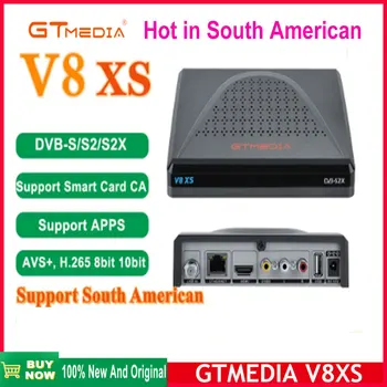GTMEDIA V8XS satelitný prijímač DVB-S/S2/S2X horúce v Čile, Peru Južnej Ameriky, CA karta H. 265 8 bit 10bit Dekodér Set-Top Box