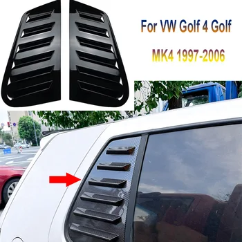 Lesklý čierny Pre VW Golf 4 Golf MK4 1997 - 2006 Auto Trojuholník žalúzie shark gill tvarované zadné okno dekoratívne okno ventilačné mriežky