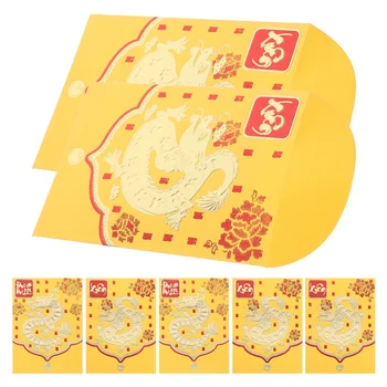 Multi-trik Červené Obálky Rok Draka, Šťastie, Peniaze, Obálky Čínsky Nový Rok Červené Obálky Papierové Červené Pakety (Zmiešaný Štýl)