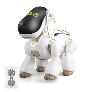 Inteligentný Robot psa diaľkové ovládanie rc pes môže hovoriaci hovorí spev, hra s dieťaťom dieťa najlepší darček hračka priateľ hrať hračky