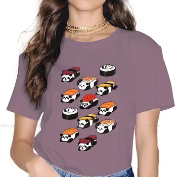 Panda Crewneck TShirts SUSHI Tlač 4XL 5XL Dievča, T Shirt Nové Trendové Oblečenie