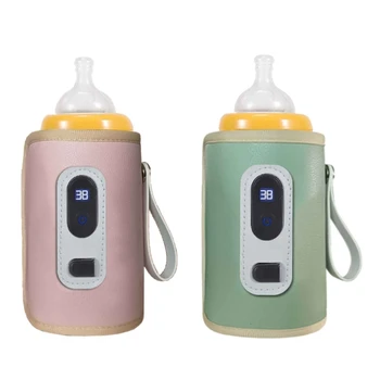 USB Mlieko Fľaše Teplejšie Dojčenská Fľaša Prenosné Tepla Držiteľ Vzorec Mlieko Cestovné Kúrenie Puzdro pre Dieťa Dojčíte Fľaše