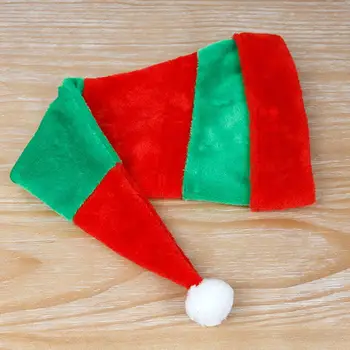 Elk Santa Claus Skullies Plyšové Loptu Čiapky Ženy Vianočné Čiapky Velvet Klobúky Červená Zelená Prekladané Kórejský Zimné Čiapky