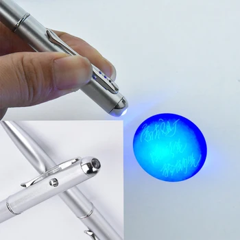Kreatívne Magic LED UV Svetlo Guľôčkové Pero Neviditeľný Atrament, Pero Tajnú Správu Písanie Kreslenie Pero Guľôčkové Perá Školské potreby