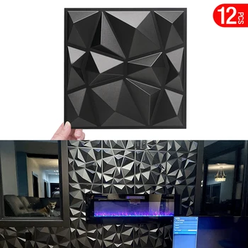 12pcs 30 cm dom stenu renovácia stereo 3D stena panel non-samolepiace 3D stenové nálepky umenie dlaždice tapety izba kúpeľňa strop
