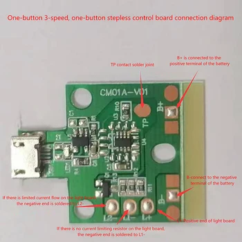 1PC USB Batéria Napájanie Vstavaný Plnenie Riadenia Dotykový Stmievač Baterka DIY stolná Lampa Dosky Príslušenstvo