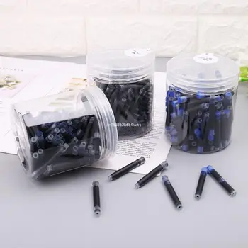 100ks Jinhao Univerzálny Black Blue Plniace Pero Kazety 2.6 mm Náplne Dropship