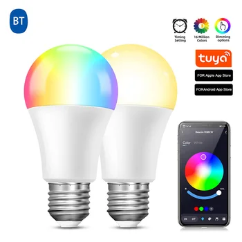 Bluetooth LED Žiarovka Inteligentný Život APP Riadenie Stmievateľné 10W E27 Inteligentné Osvetlenie Lampa Zmena Farby Lampy Domova AC85-265V