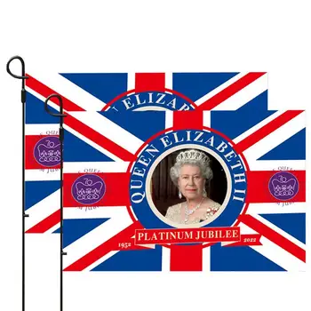 Kráľovná Alžbeta II Pamätník Auto Vlajkou Úniu Jack Dekoratívne Auto Okno Príznak Nastavený 2 Pamätné Auto Vlajkou Smútku Smrti