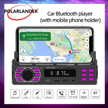 1 DIN FM Auto Stereo Bluetooth Automobilov, Rádio TYP-C/USB/TF/AUX Polohy a Auto Vyhľadávania 45Wx4 autorádio, Mobilný telefón majiteľa