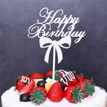 10Pcs Happy Birthday Cake Vňaťou Cupcake Mulčovače Príznak Pre Chlapca Dievčatá Pečenie Strany Mousse Dezert Dekorácie, Čokolády Dodávky