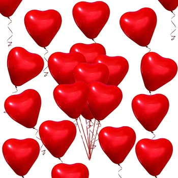 10pcs, Srdce Balón Červené Ružové Valentína Láska Srdce Balón, Latexové Balóny,Party Dekorácie Balón,Svadobné Party Dodávky
