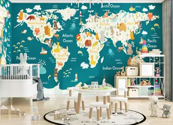 abstraktných pintado de porovnanie vlastné 3d tapeta nástenné mapy sveta kreslených detskej izby pozadí steny abstraktných de parede
