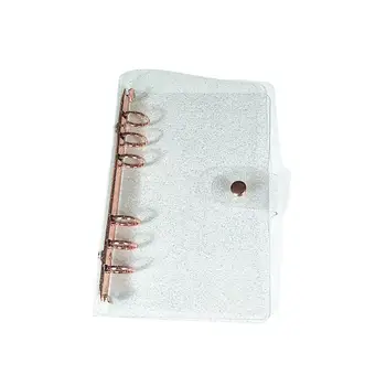 Notebook Shell Univerzálny Vodotesné Priehľadné A5 A6 6-Jamkové Binder Mäkké PVC Sketch Book Shell