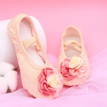 Nový Veľký Kvet Baletu Tanečné Topánky, Elegantné a Krásne Dievča Praxi Mäkké Jediným Tanečné Topánky Fáze Tanečné Topánky Ženy