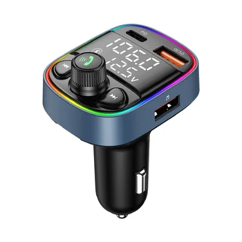 Auto Bluetooth 5.0 Mp3 Prehrávač, Fm Duálny Digitálny Displej Môžete Pripojiť Dva Mobilné Telefóny Nabíjačka Do Auta Pd20W+Qc18W Rýchle Nabitie
