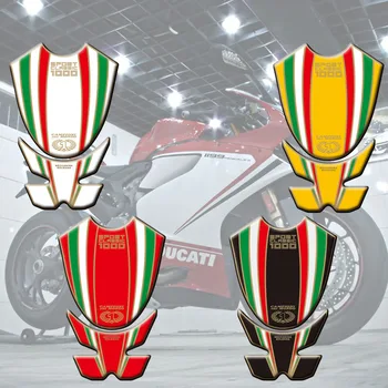 Hot predaj Motocykel Nádrž Nálepky, Nálepky 3D Tank Pad Rybie Kosti Nálepky Tank Pad Ochranu Pre Ducati Sport Classic 1000