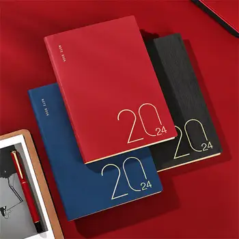2024 Plánovač Program Kniha Luxusné A5 Kalendár Notebook Jednoduché Týždenný Denný Vestník Zápisník Študenta Staionary Školské Potreby
