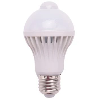 Led Žiarovka E27 Svetelný Senzor Pohybu Svetelný LED PIR Snímač Pohybu Lampa Svete Žiarovka Svetla Lampy, 5W