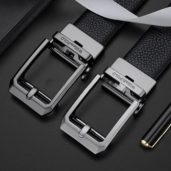 Luxusné značky kožený pás pánske kožené ihly pracky darčeka inovatívny dizajn narodeninám