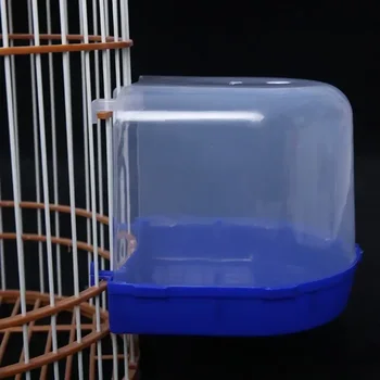 Visí Dodávky Klietky Malý Sprchovací Príslušenstvo Vaňou Cube Pre Budgerigar Cockatiel Papagáje Vták Box Kanárske